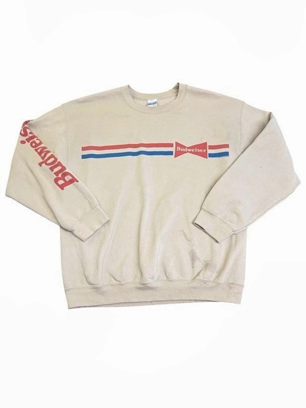 Budweiser sweatshirt Color Block Sweatshirt Size Medium